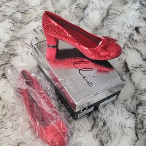 Wizard of Oz Dorothy red sequin shoes size 10